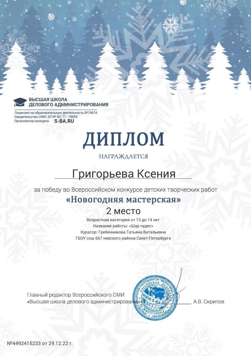Григорьева Ксюша 22